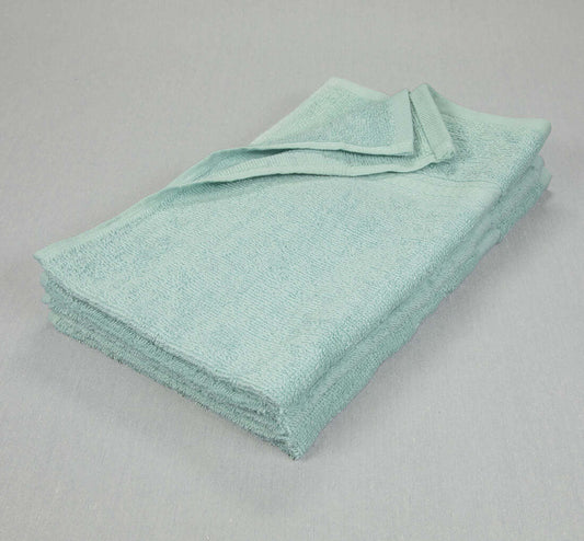 16x27 Aqua Blue Hand Towels - 3.25 lb/dz