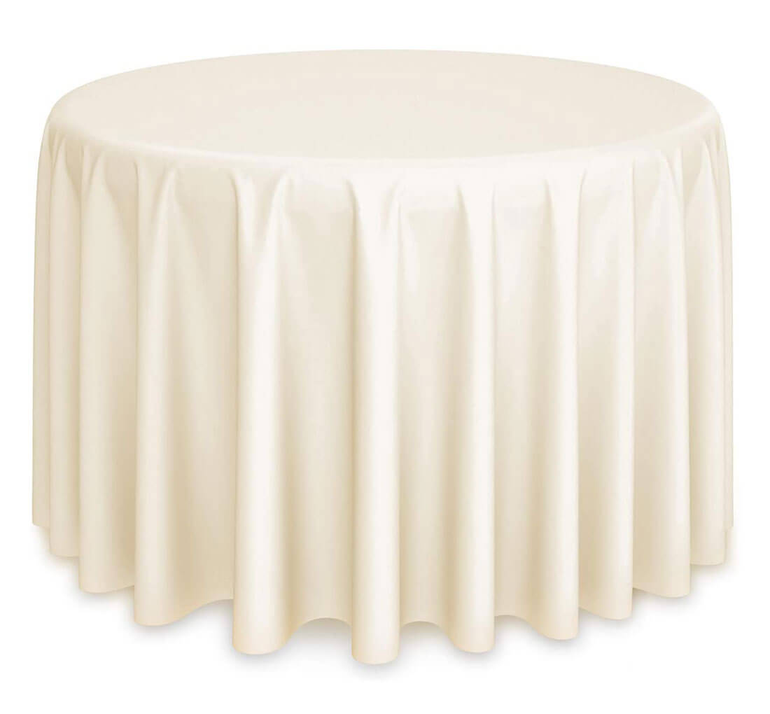 Oxford Round Merrow Table Linen Ivory