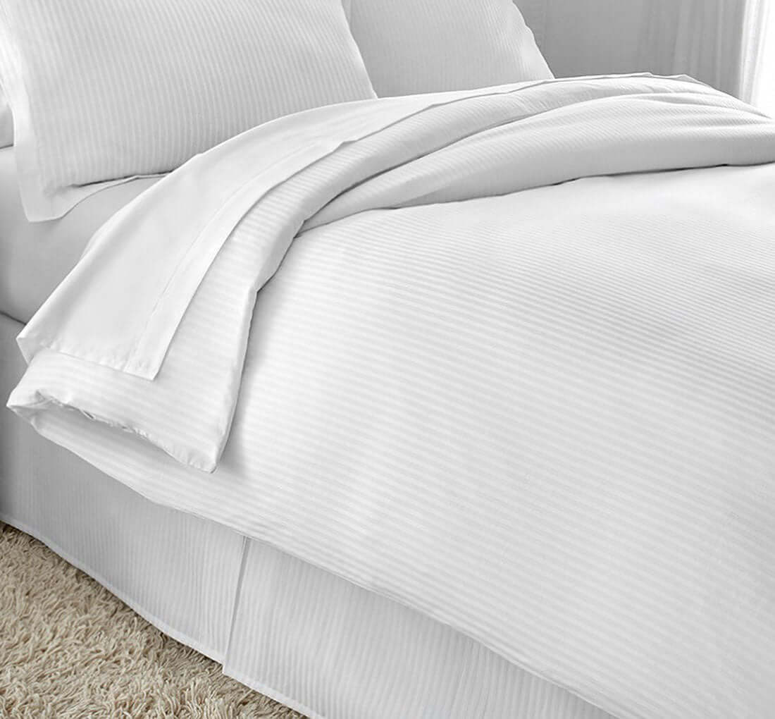 Oxford T250 Tone On Tone Stripe Flat & Fitted Sheets