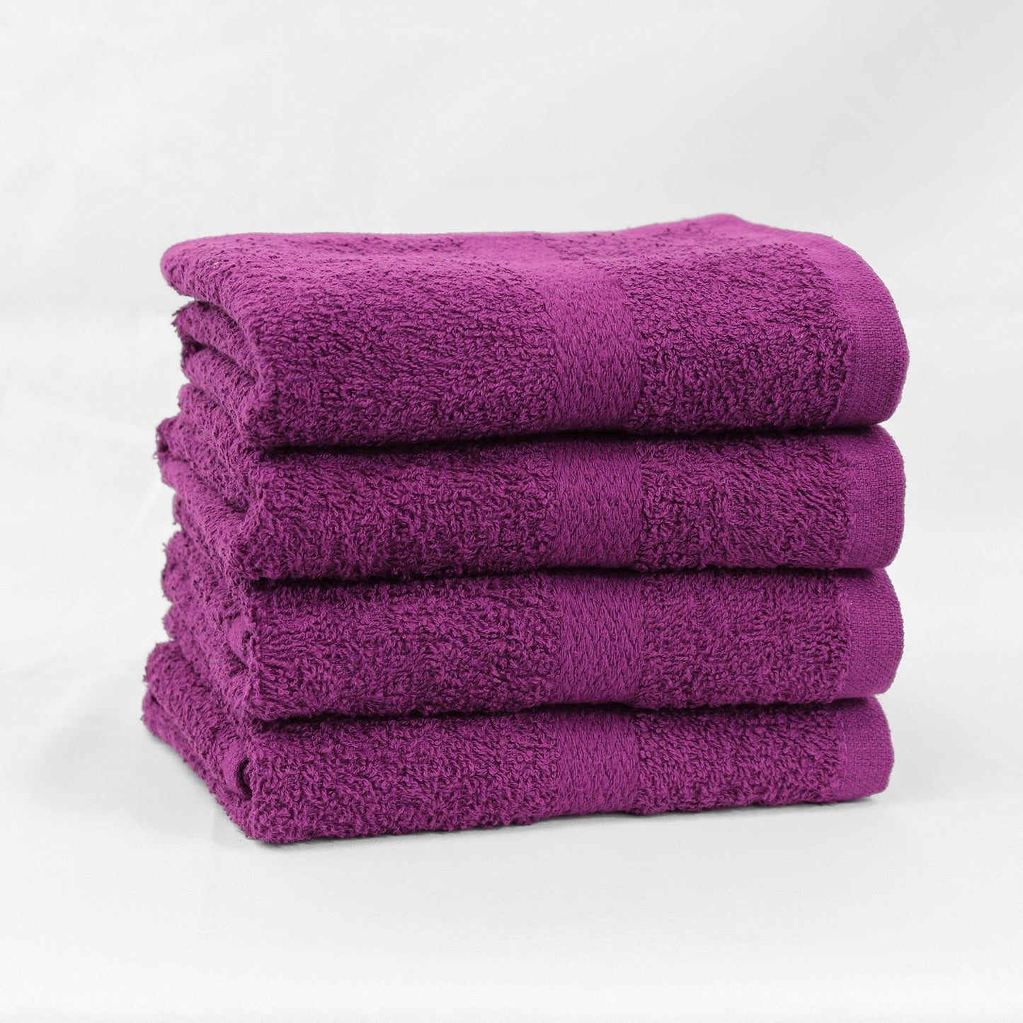 12x12 Plum Colored Washcloths - 1lb/dz