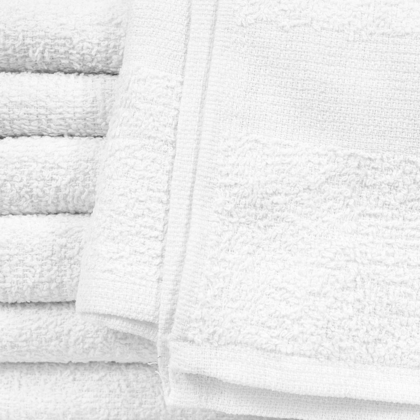 20x40 Economy White Bath Towels - 4.50 lb/dz