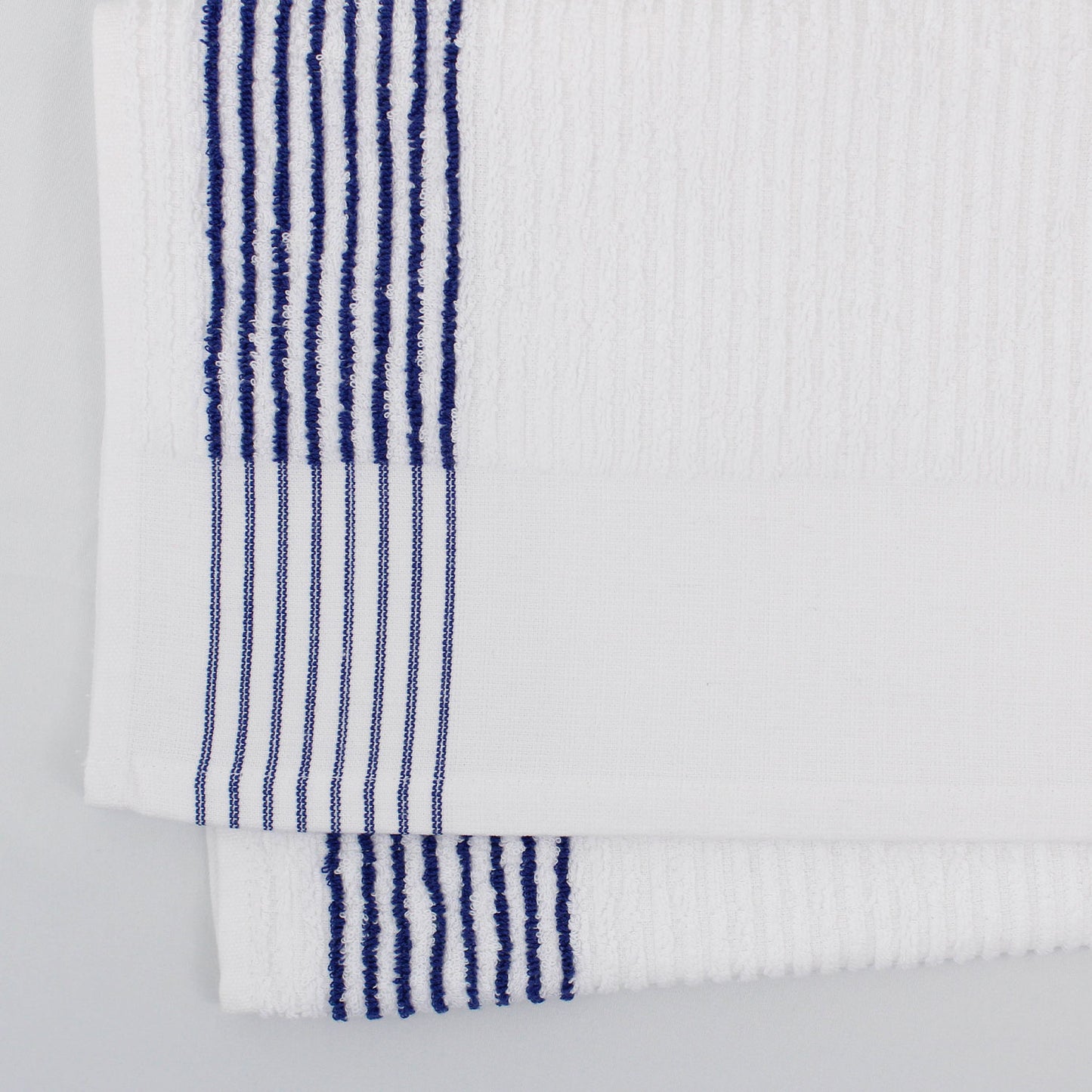 Caddy Towels, Super Gym Towels, White with Stripes