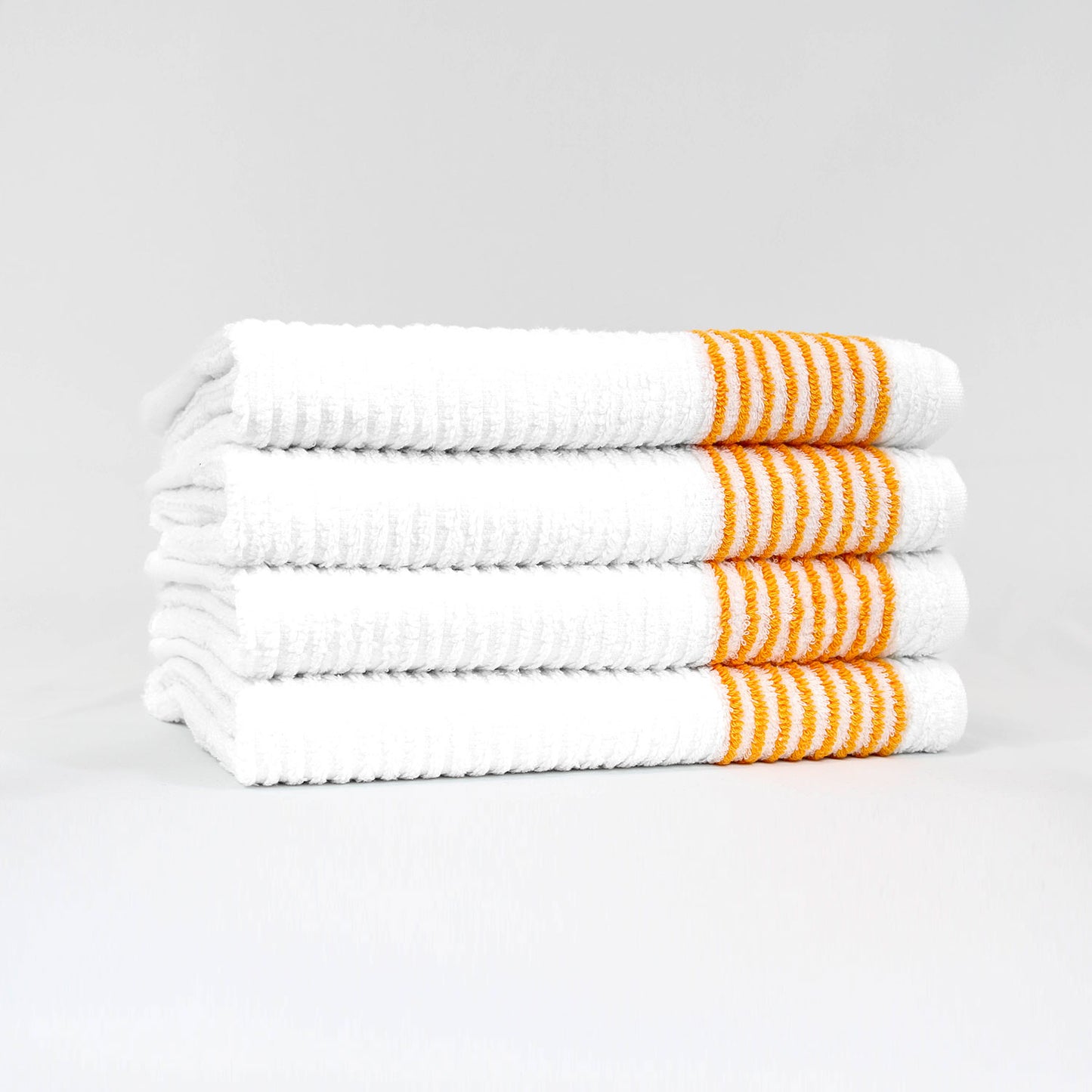 Caddy Towels, Super Gym Towels, White with Stripes