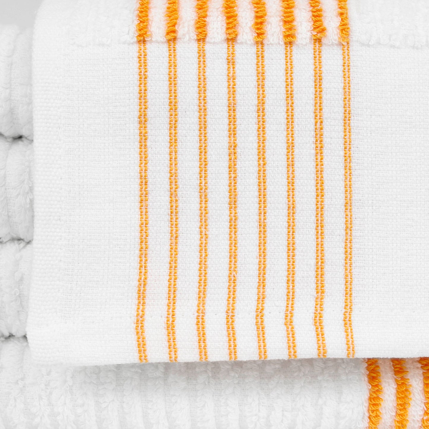 Caddy Towels, Super Gym Towels, White with Stripes