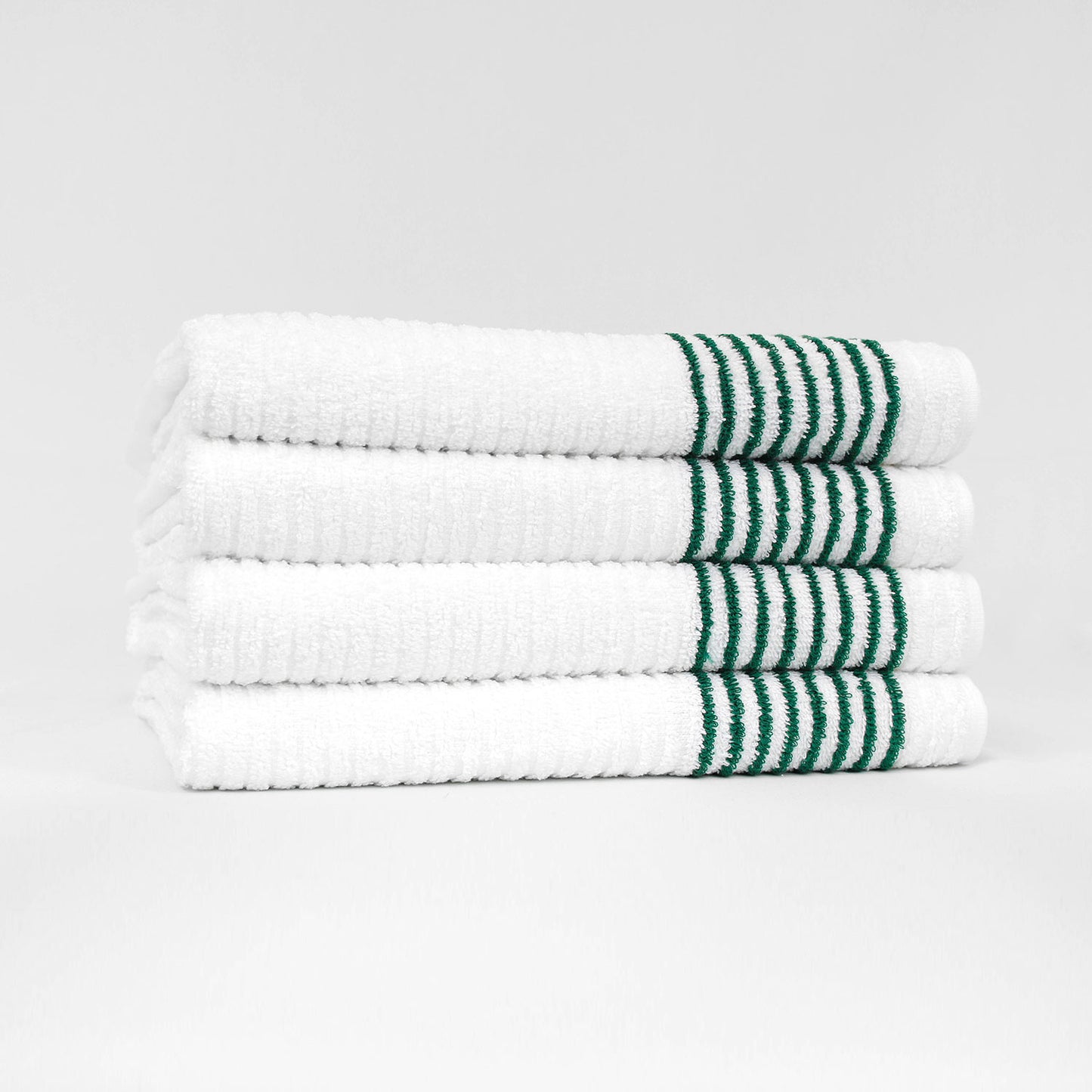 Caddy Towels, Super Gym Towels, White with Stripes