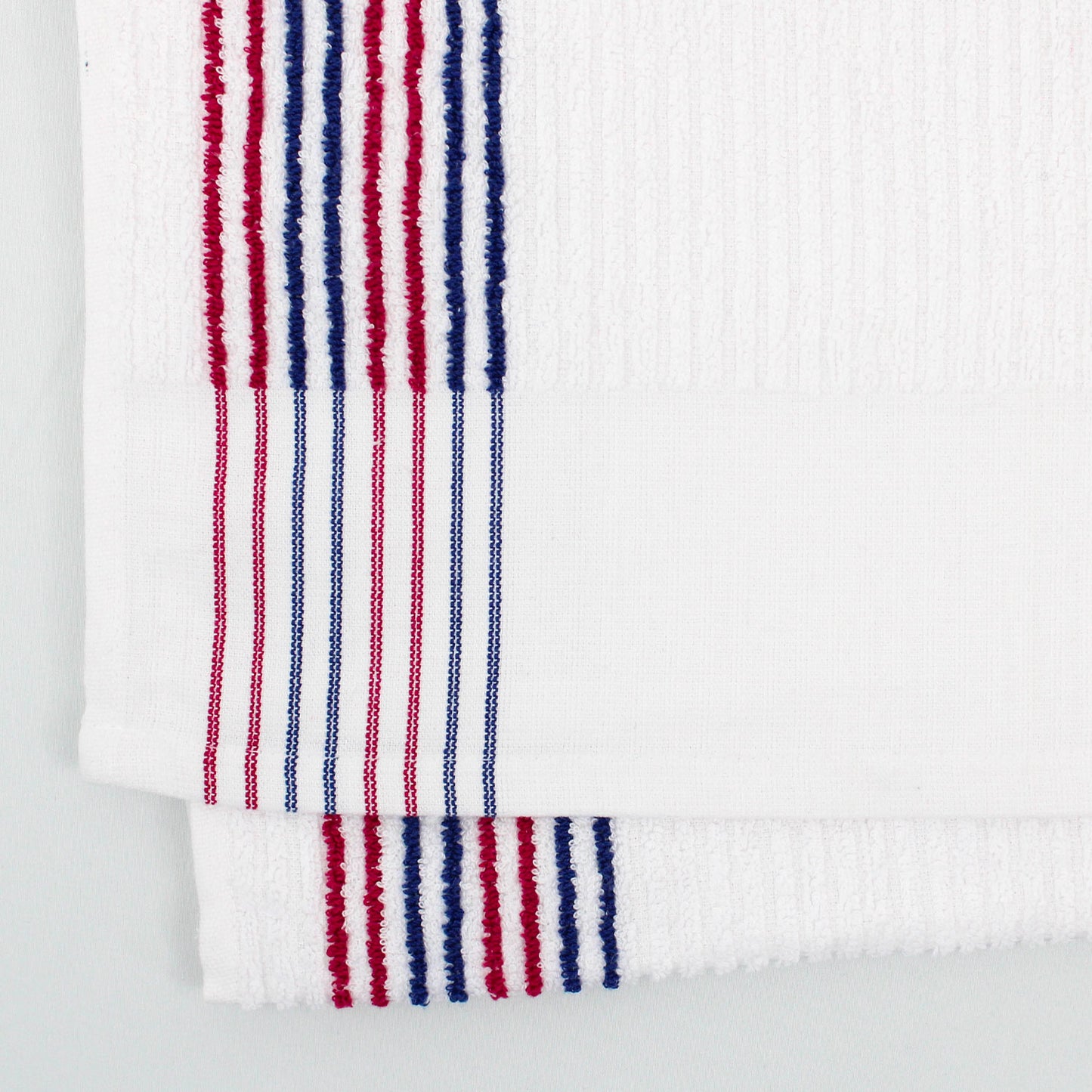 Caddy Towels, Super Gym Towels, White with Stripes