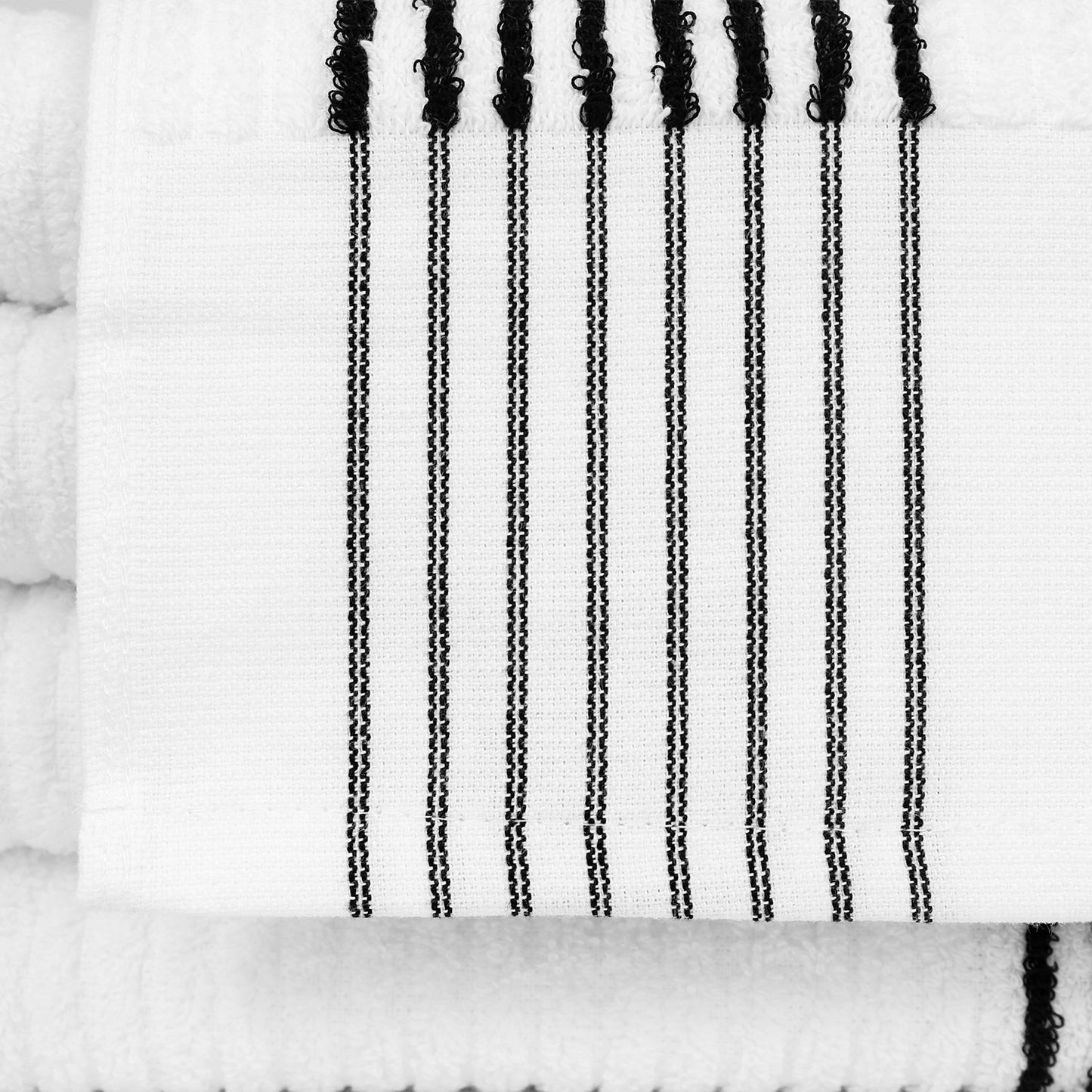 Caddy Towels, Super Gym Towels, White with Stripes