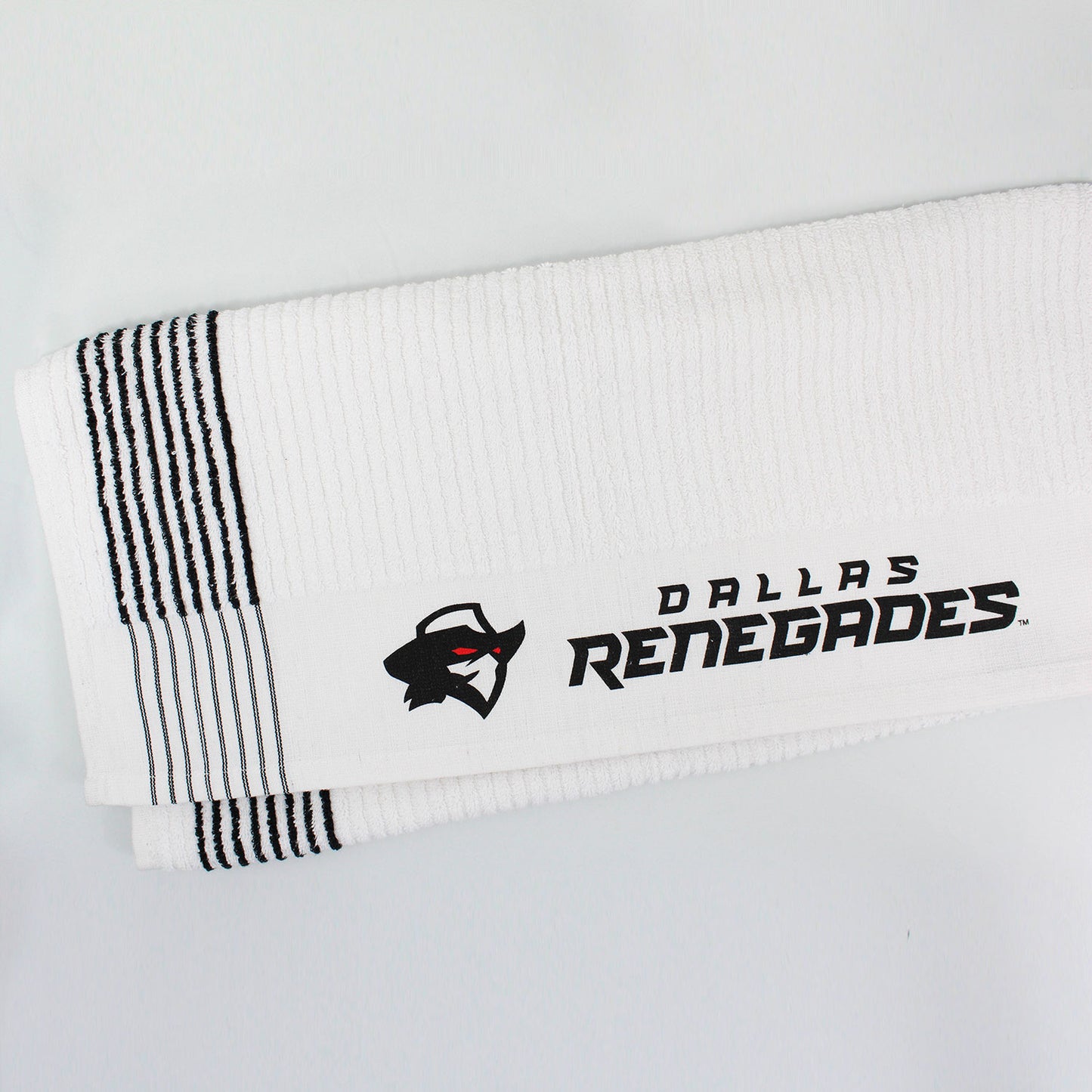 Caddy Towels, Super Gym Towels, White with Stripes