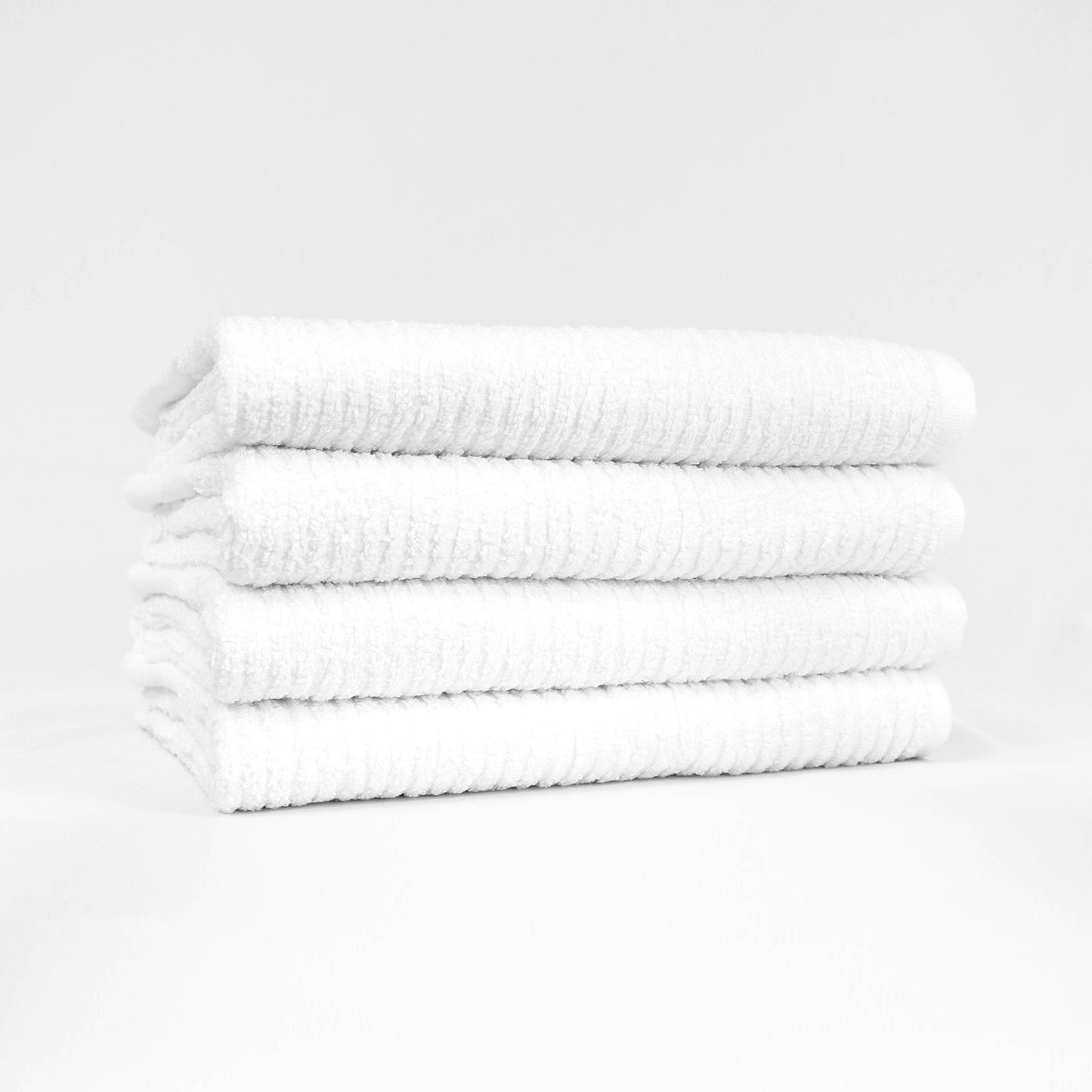 Caddy Towels, Super Gym Towels, White with Stripes