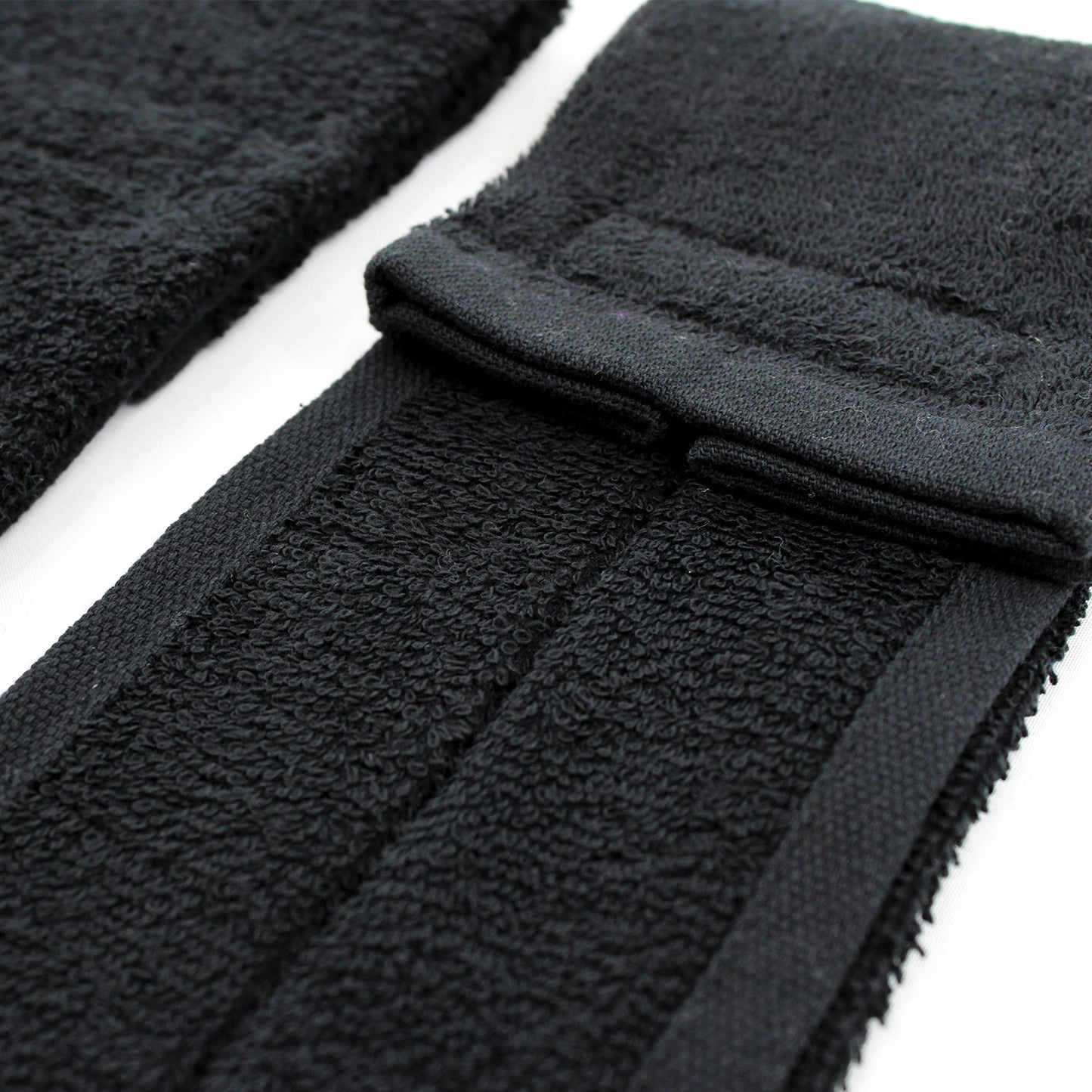 black football towel, quarterback towel