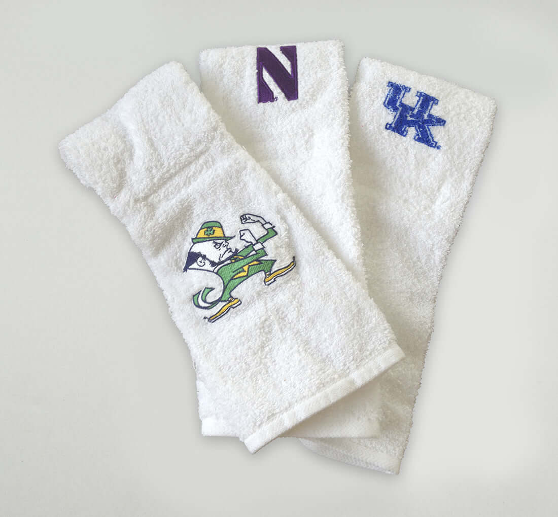 White Football Towel/ Quarterback Towels