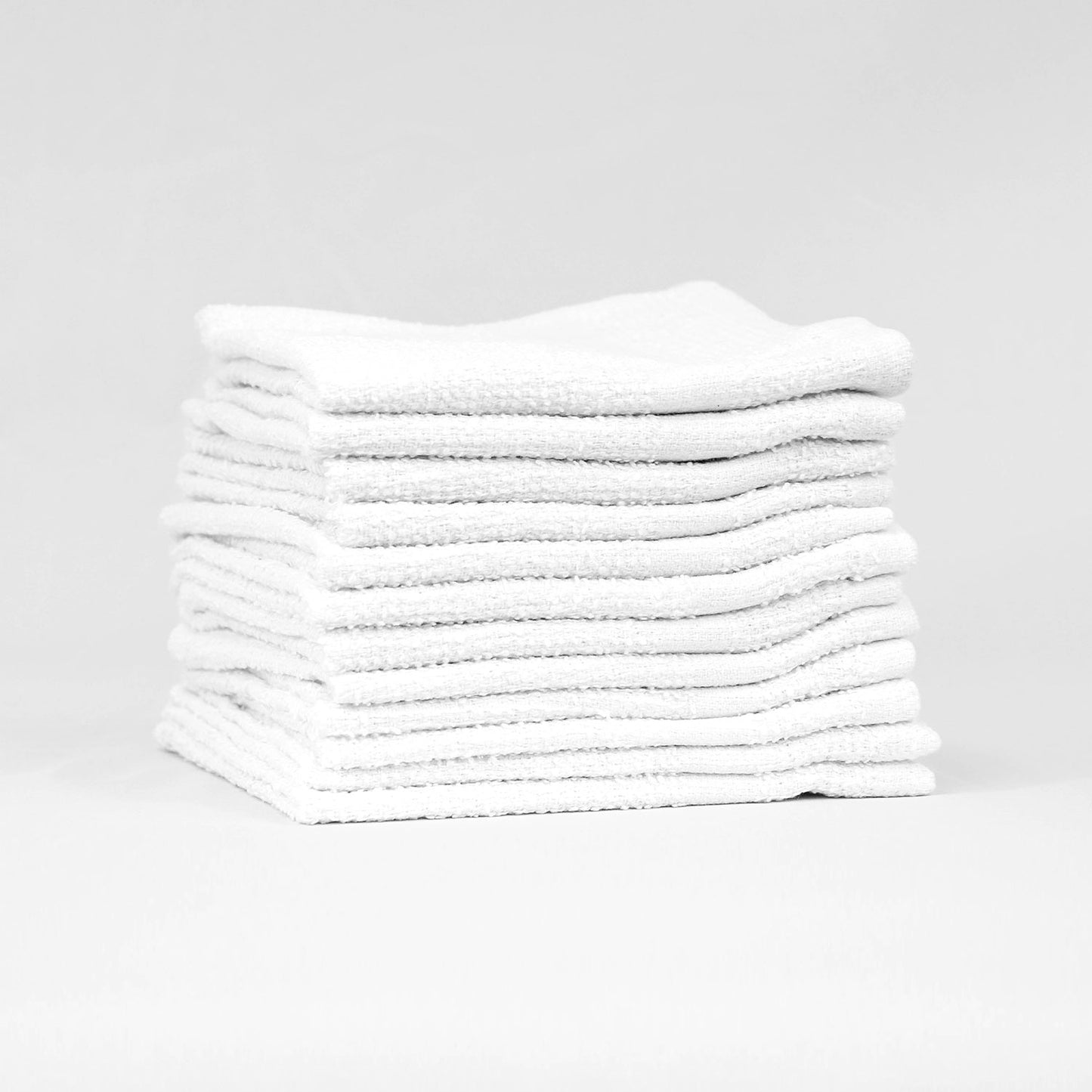 12x12 White Economy Washcloths, .75 lb/dz