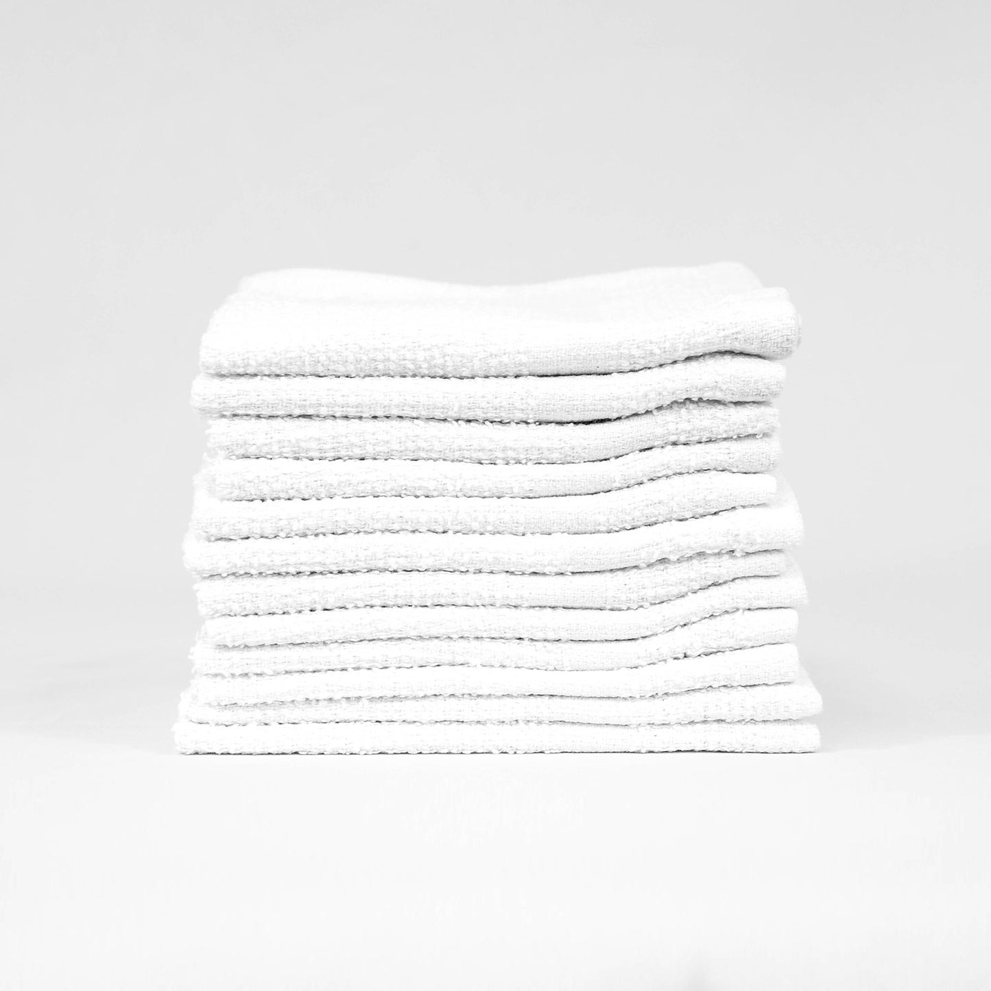 12x12 White Economy Washcloths, .75 lb/dz