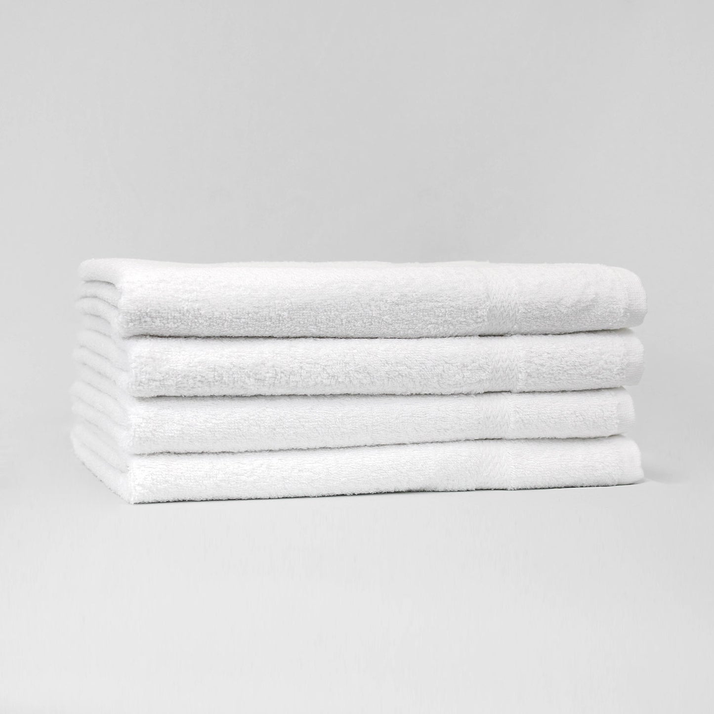 27x52 White Bath Towels, 12 lb/dz