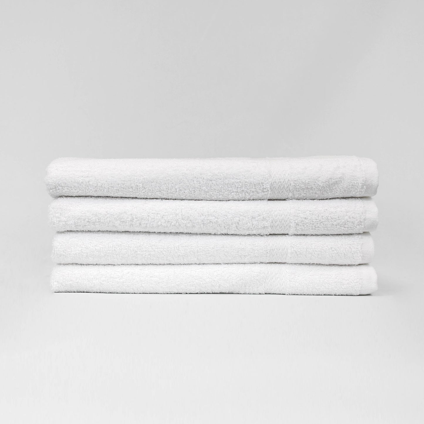 27x52 White Bath Towels, 12 lb/dz