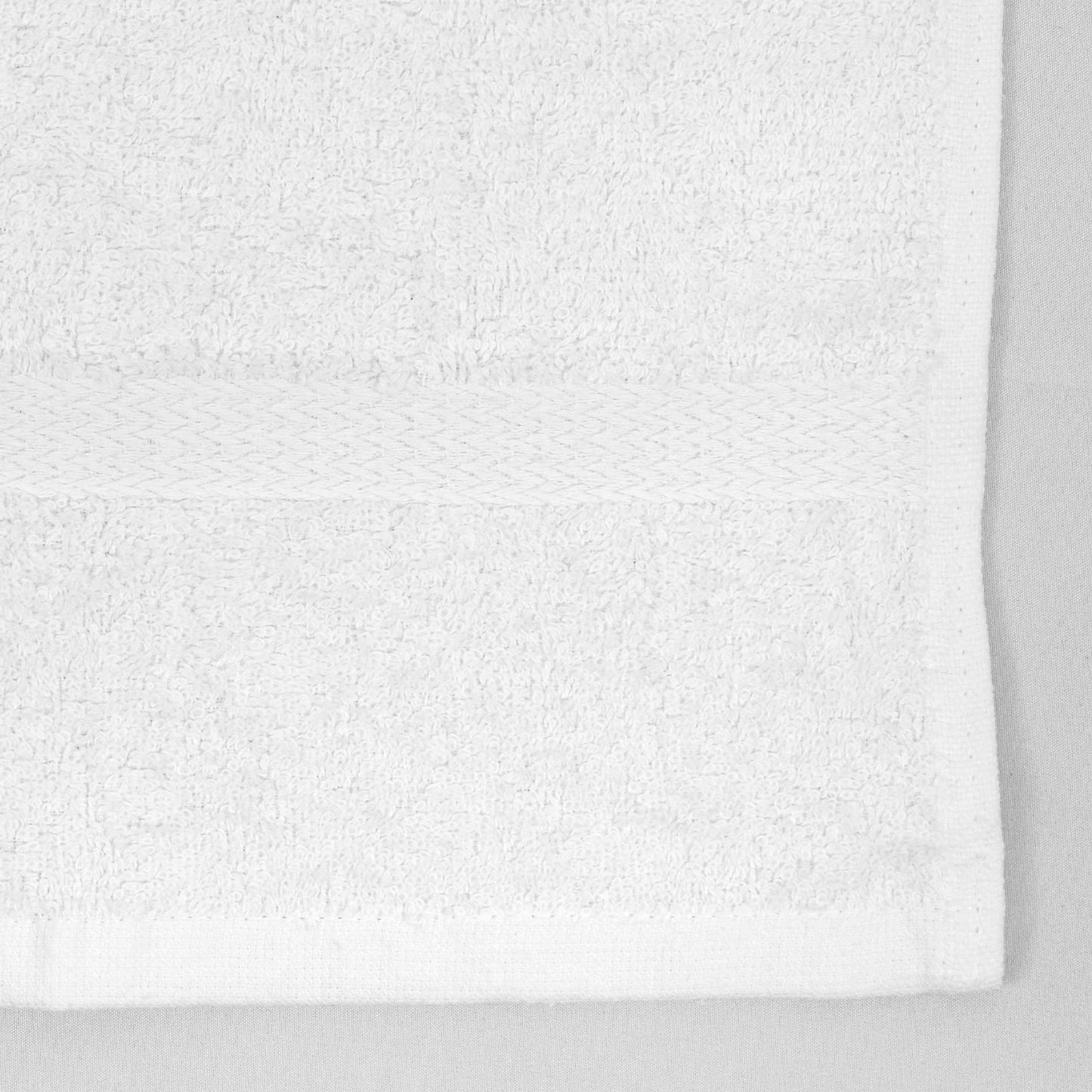 27x52 White Bath Towels, 12 lb/dz