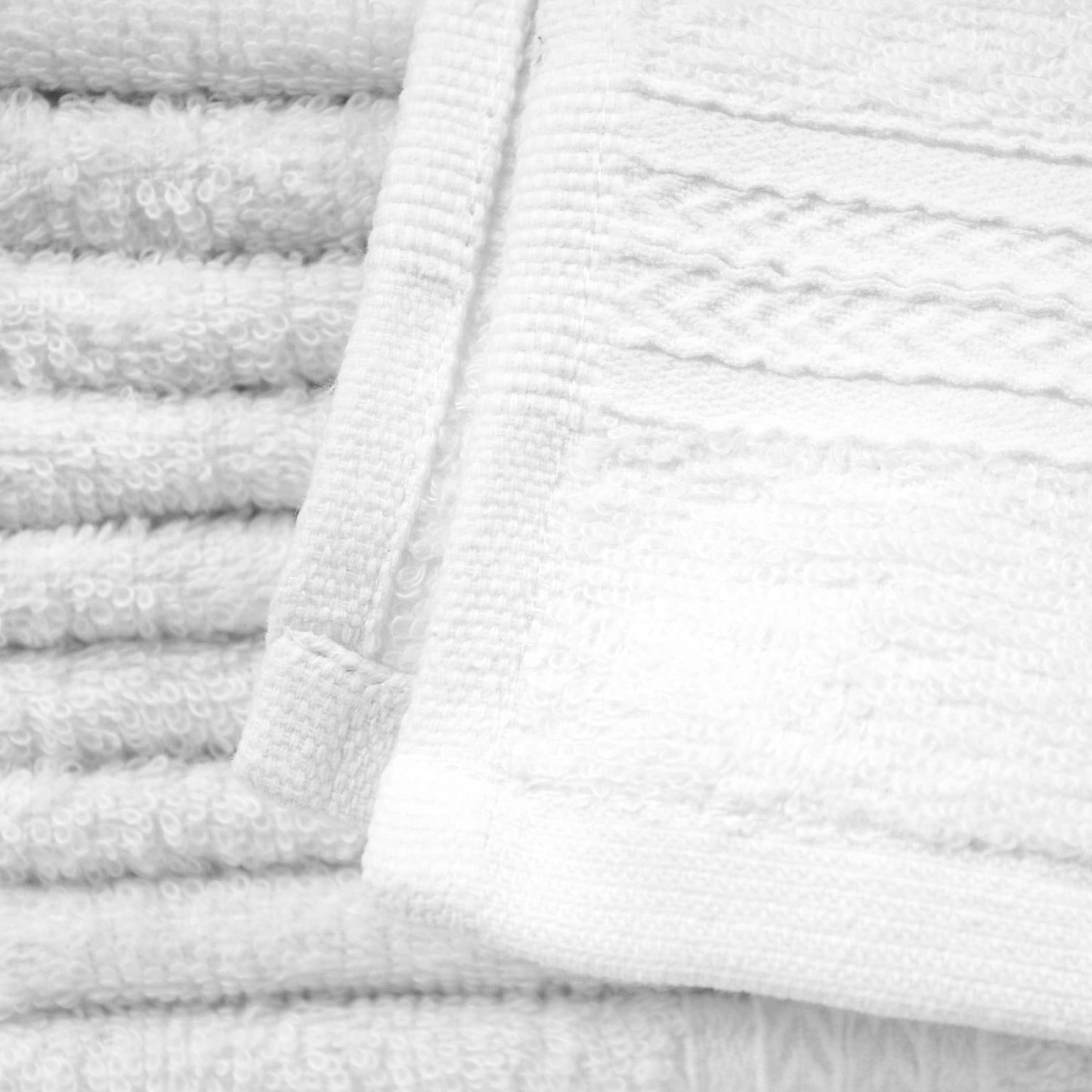 13×13 White Quality Washcloths, 1.5 lb/dz