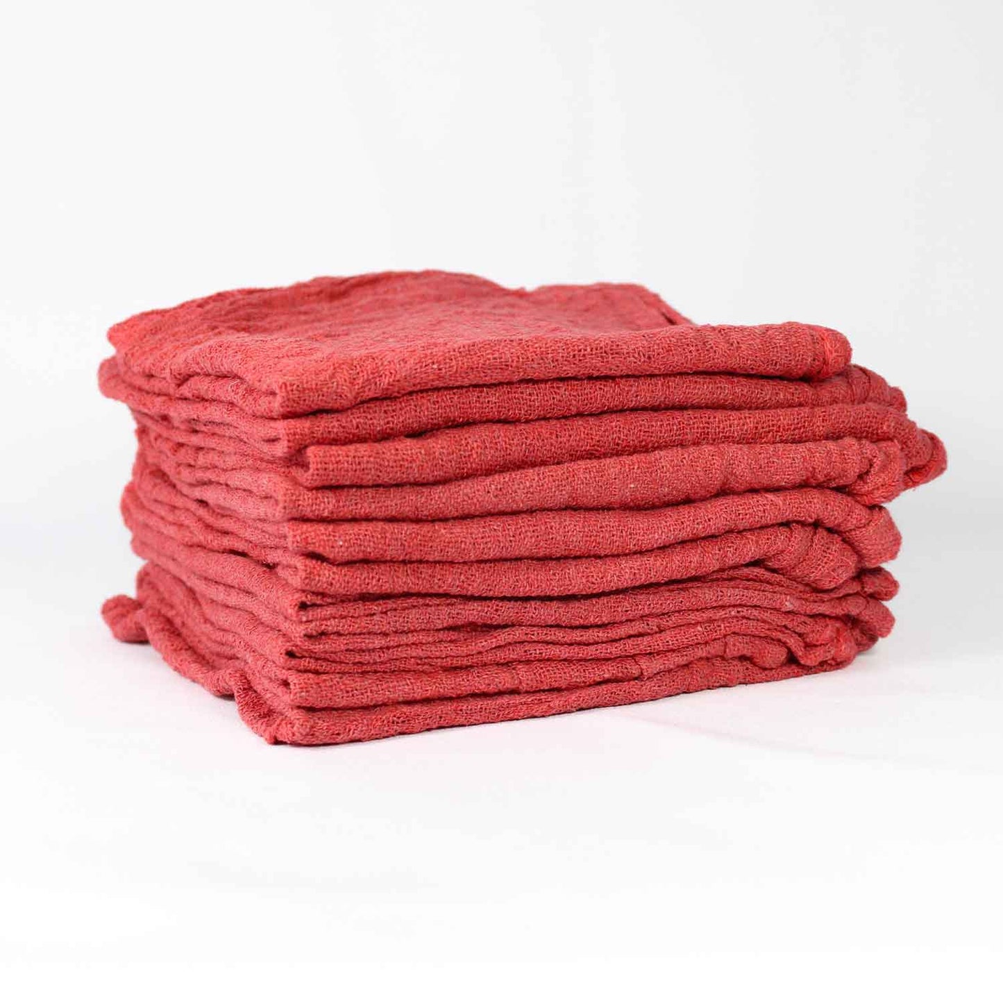 Red Shop Rags 25 LB. Box New