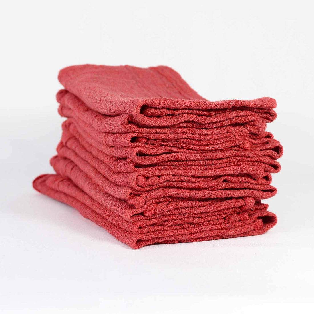 Red Shop Rags - 10 LB Box of Quality Towels