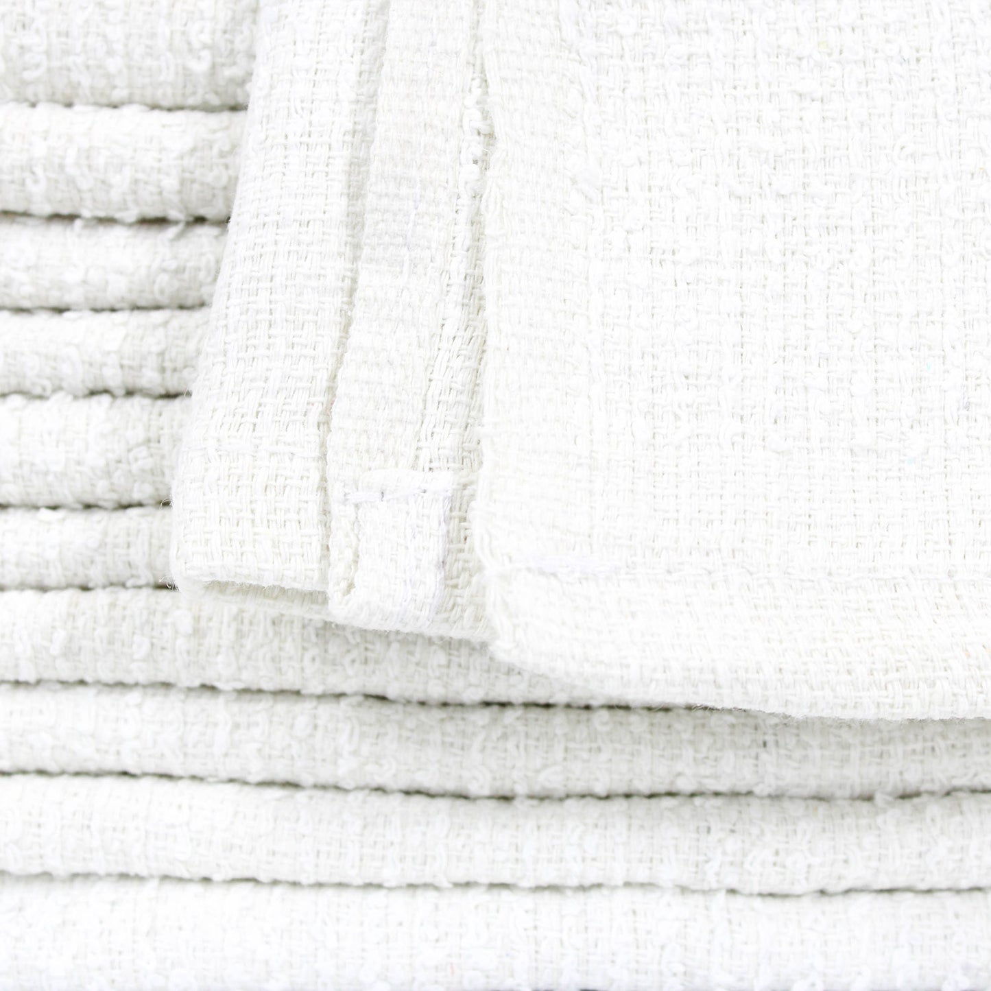 16x19 White Ribbed Bar Mop Towels, 30oz