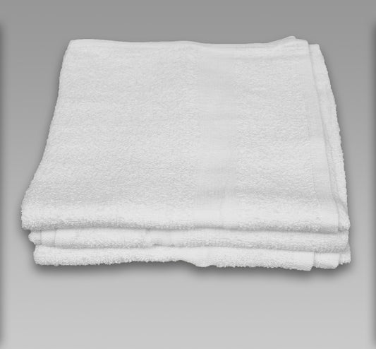 20x40 Economy White Bath Towels - 4.50 lb/dz