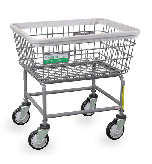 Antimicrobial Wire Laundry Cart-2.5 Bushel