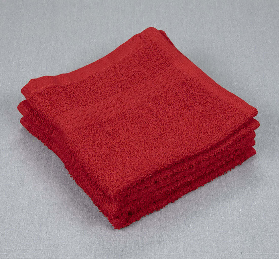 12x12 Washcloth Red