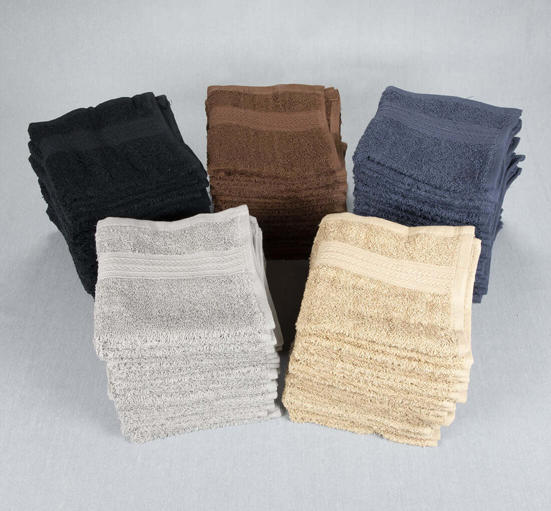 13x13 Color Washcloths, 1.50 lb/dz