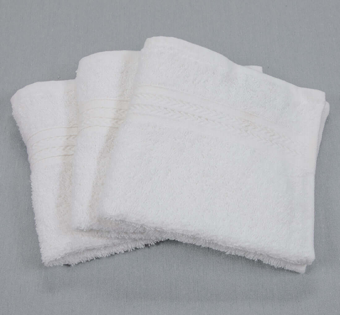 Face Cloth White 100% Cotton Bath Towels & Washcloths for sale