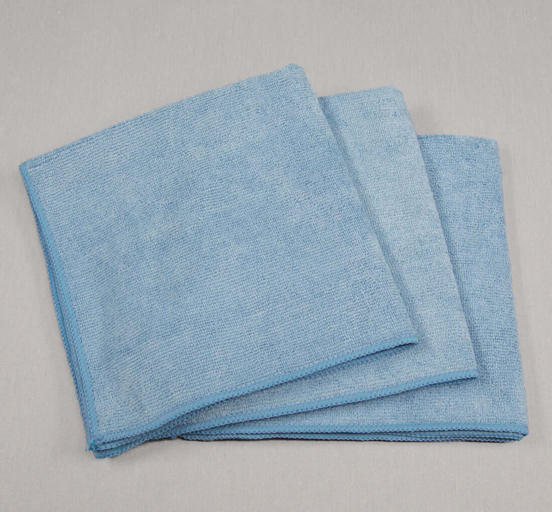 16x16 Microfiber Cloth 35g Porcelain Blue Towels
