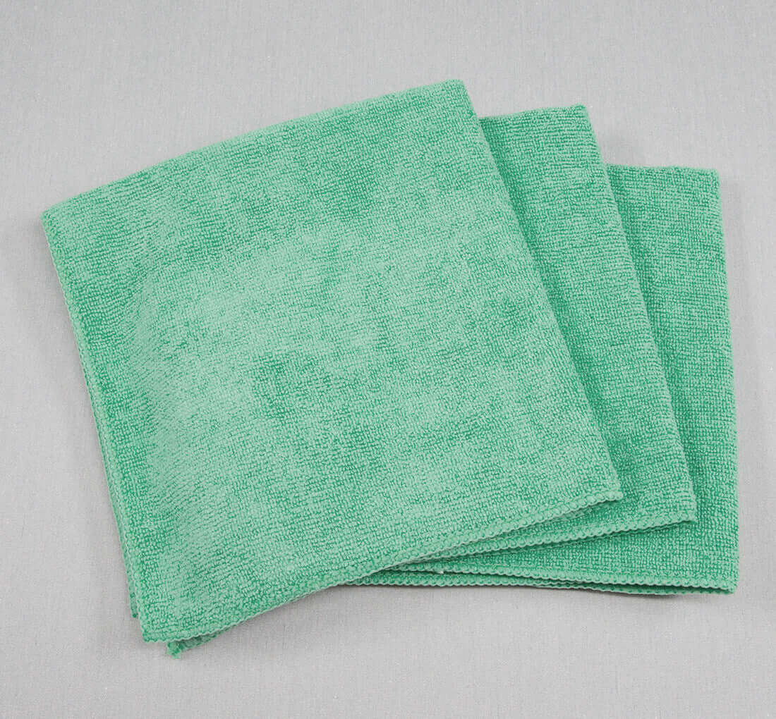 16x16 Microfiber Cloth 35g Green Towels
