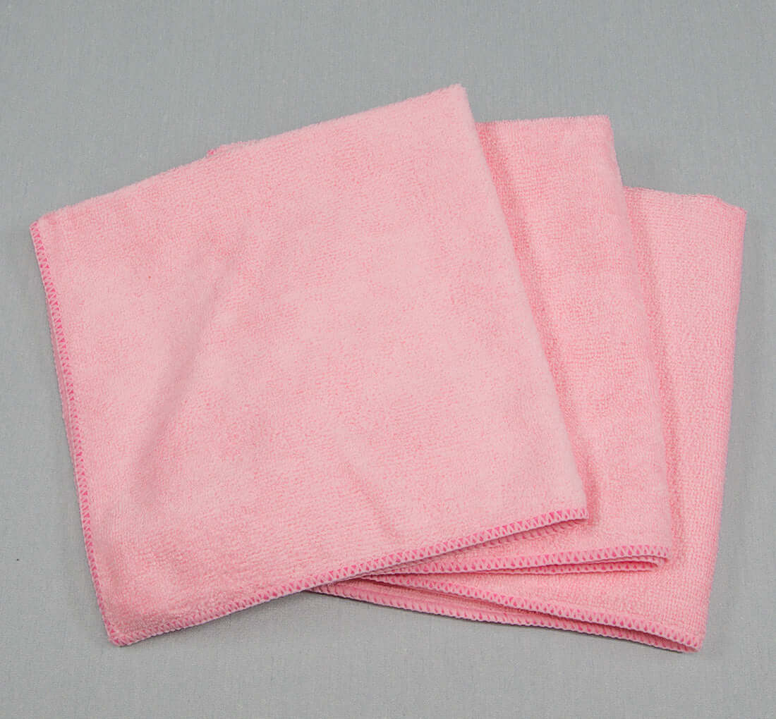 16x16 Microfiber Cloth 35g Pink Towels