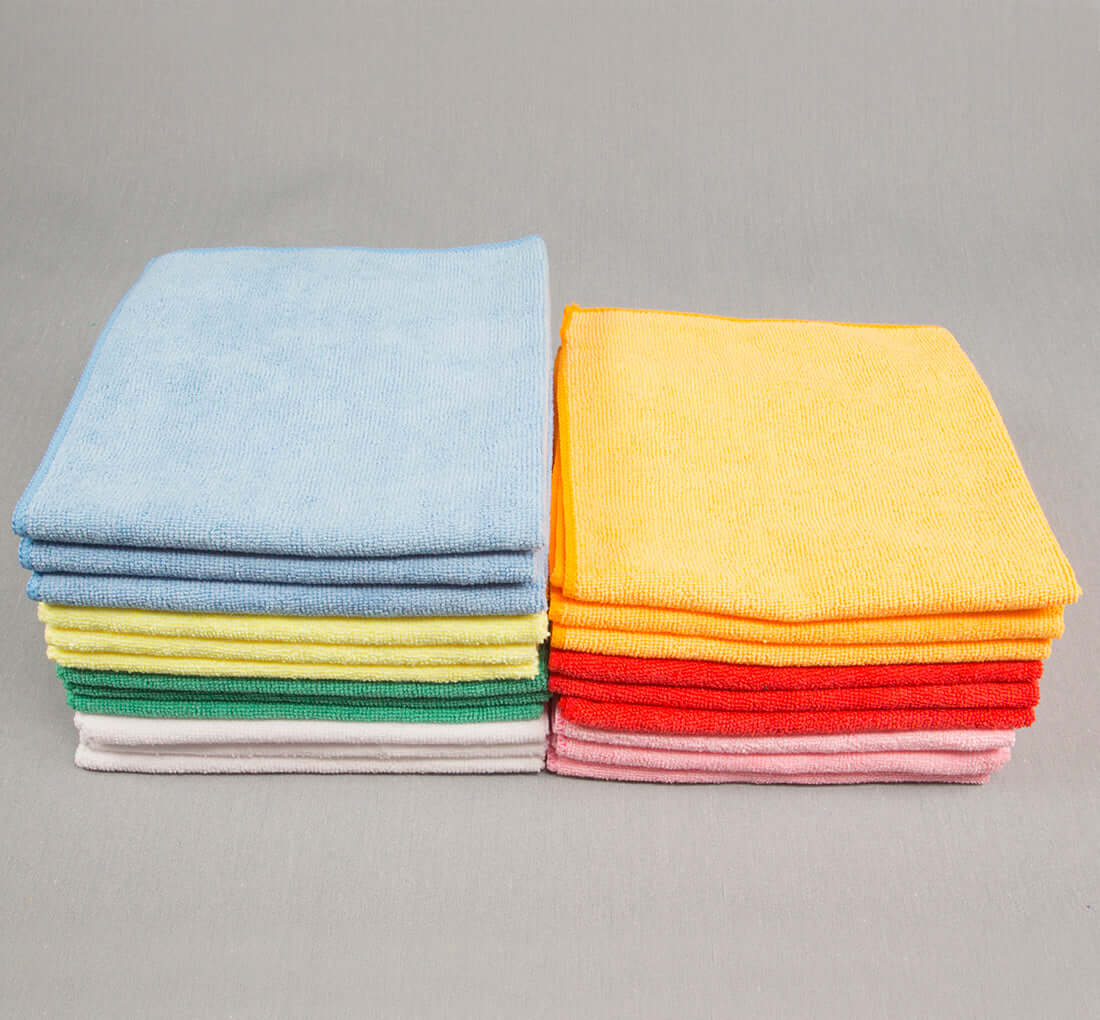 Wholesale Microfiber Scrubbing Cloths - Assorted Colors