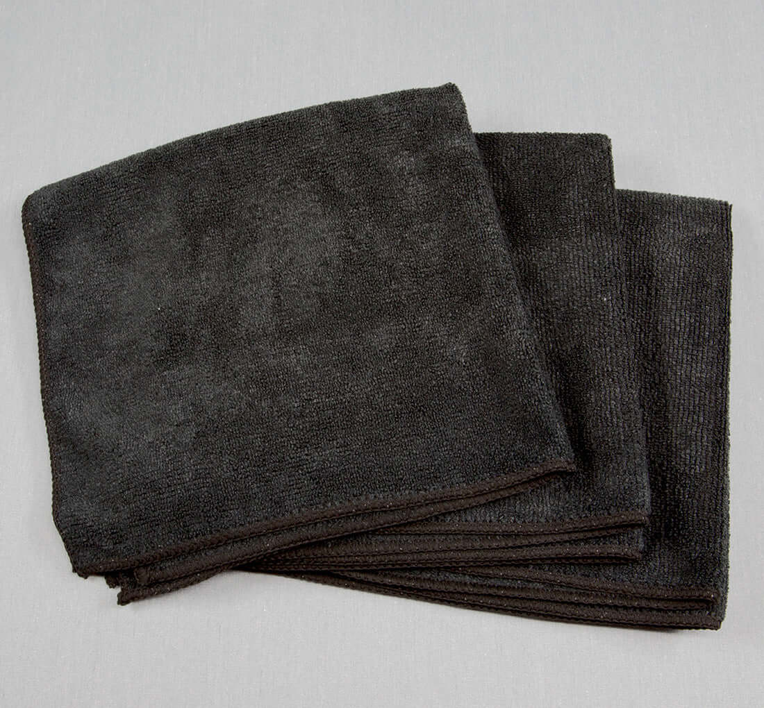 16x16 Microfiber Cloth 49g Black