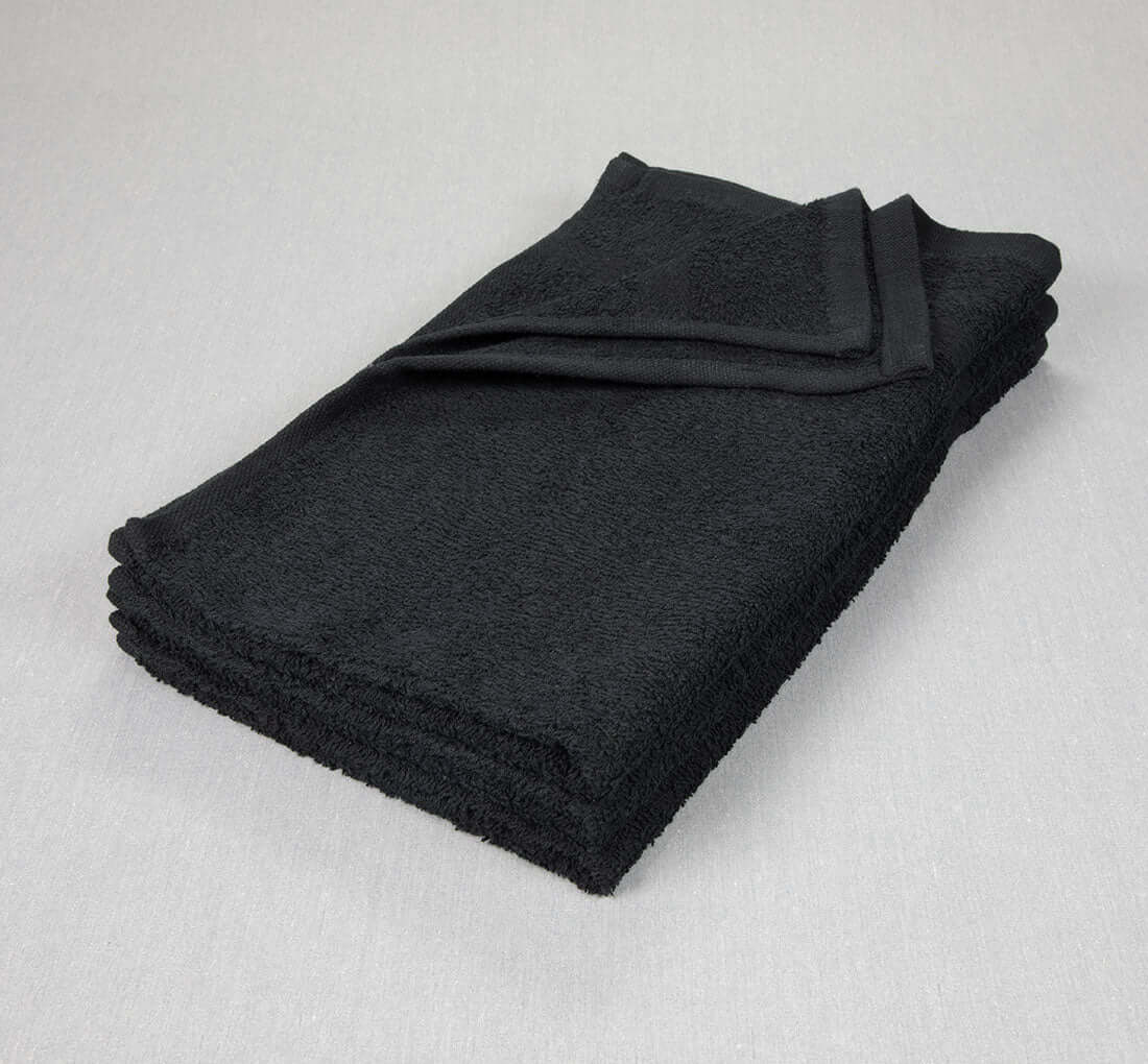 16x27 Color Hand Towel Black
