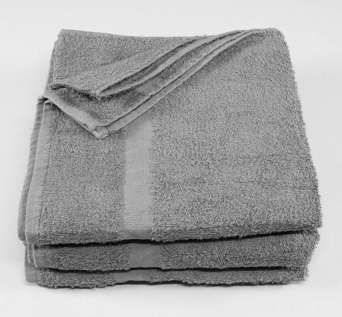 24x48 Gray Economy Bath Towels Grey