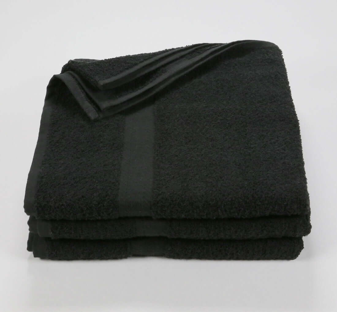27x52 Color Towel Black