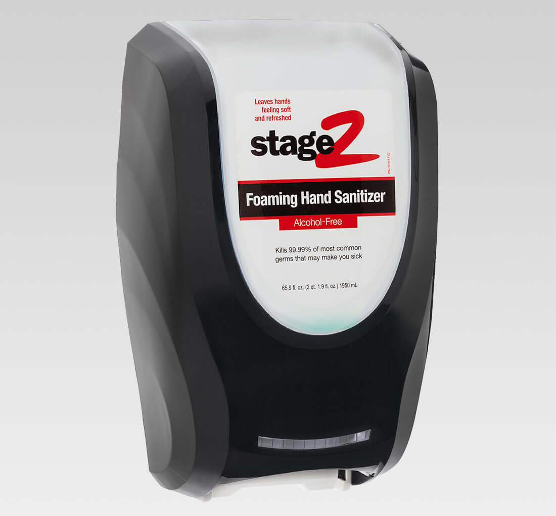 2XL-236 Hand Sanitizer Infrared Touch Free Black Wall Dispenser