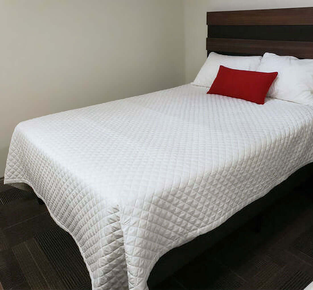 Oxford Diamond Check Bed Toppers