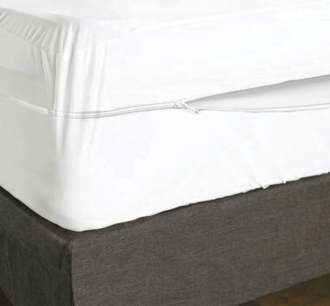 Oxford Waterproof Bed Bug Mattress Encasement with Zipper and Velcro