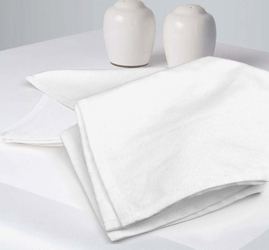 Oxford Momie 20x20 White Table Napkins - Wholesale Towel, Inc.