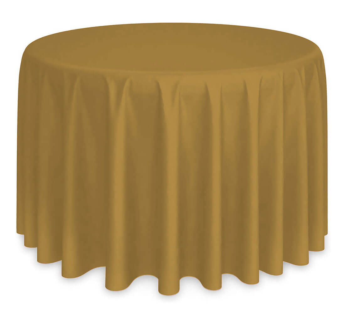 Oxford Round Merrow Table Linen Gold