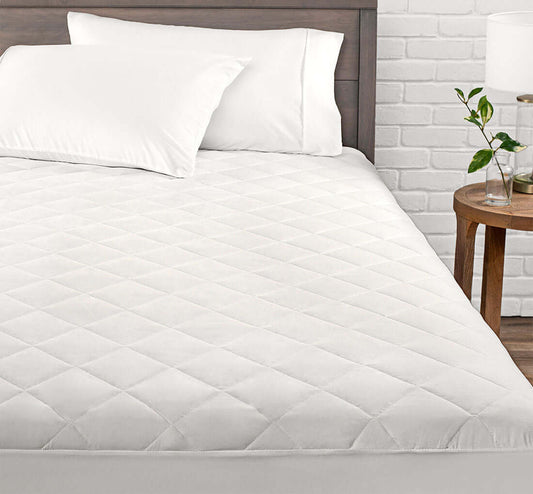 Oxford Quilted Fitted Bed Pad