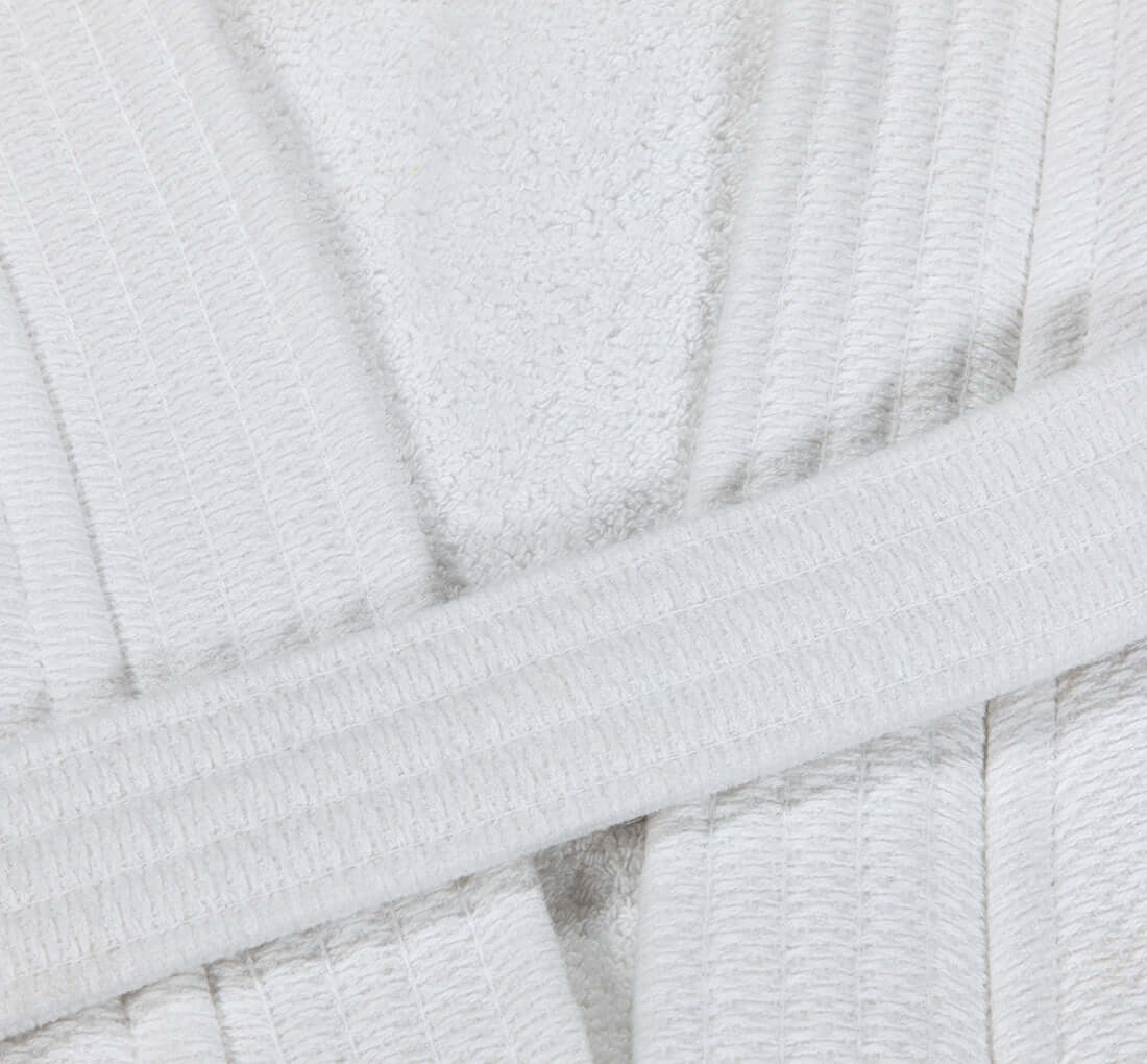 48x60 White Double Laced Specialty Imperial Bathrobe