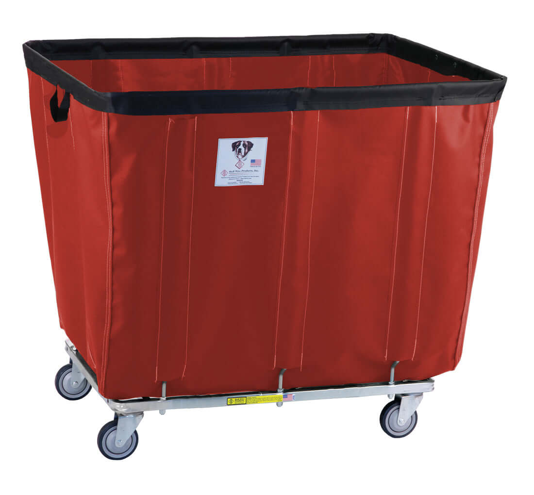 Antimicrobial Wire Laundry Cart-6 Bu Big Dog - Texon Athletic Towel