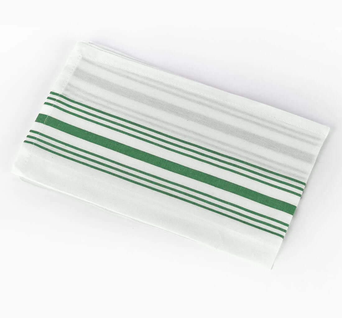 Oxford Sage Green Striped Bistro Napkins